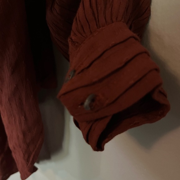 Free People Canyon Rose Red Hi Low Metallic - Picture 6 of 6